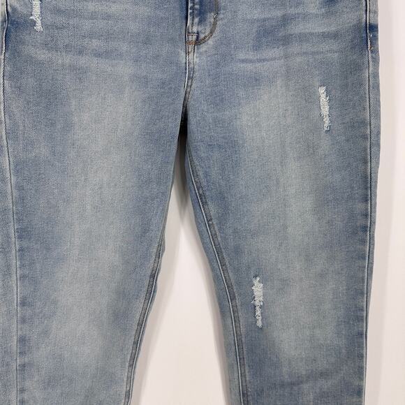 Kensie Jeans The Ultimate High Rise Skinny Raw Slit Edge Hem Womens 30 10 - Picture 8 of 11